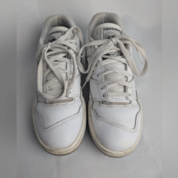New Balance 550 White and silver BB550 sneakers Women Size 6 90' Style - Picture 5 of 13